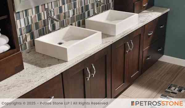 Grey Bordeaux Granite Bathroom Vanity