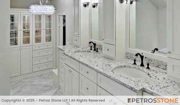 Ice White Granite Bathroom Vanity