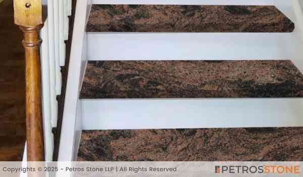 Indian Aurora Granite Stairs