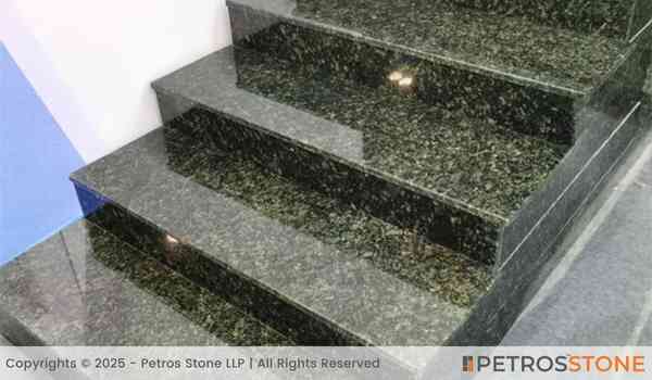 Pista Green Granite Stairs