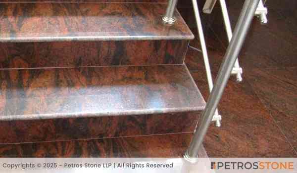 Red Multi North India Granite Flooring
