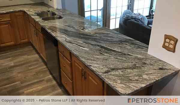 River Grey Granite Countertop