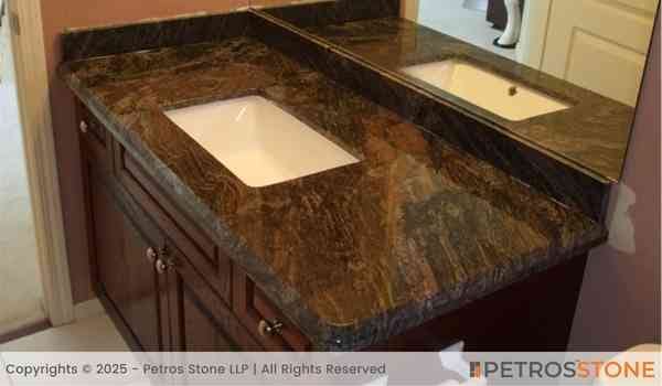 Romantic Pink Granite Vanity