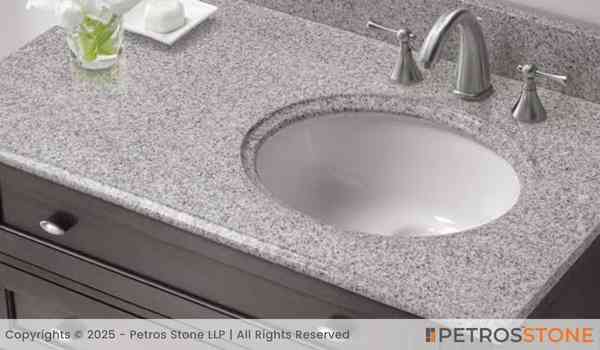 S White North India Granite Bathroom Vanity