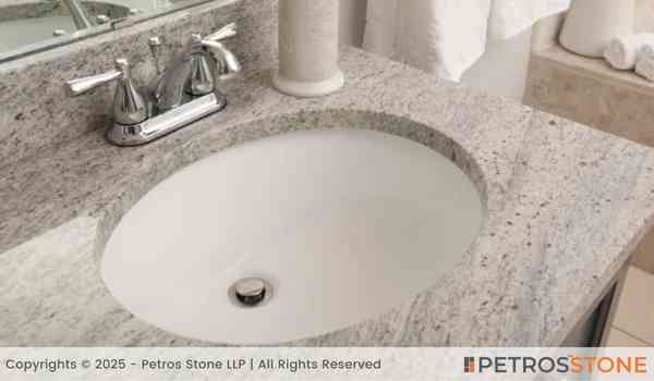 Sahara White Granite Bathroom Vanities