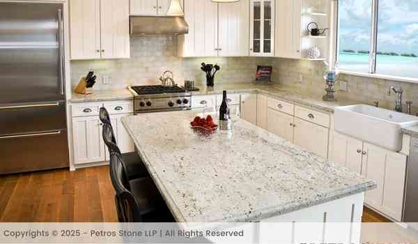 White Galaxy Granite Countertop