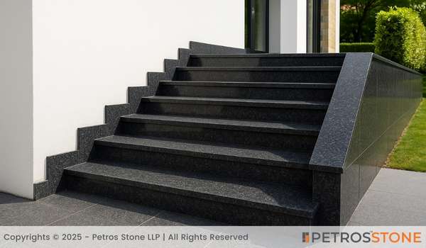 Ash Black Granite Staircase