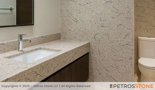 French White Granite Bathroom