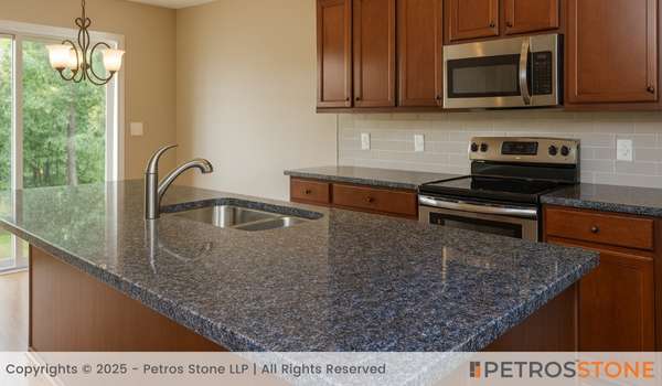 Honey Blue Granite Kitchen countertop