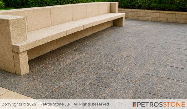 Honey Brown Lapatro Granite Outdoor flooring and sit-outs