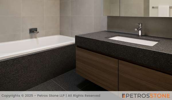 Impala Black Granite Bathroom