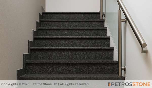 Impala Black Granite Staircase
