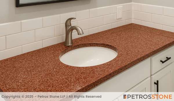 K Red Granite Vanity tops