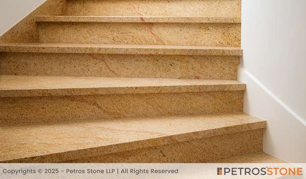 Kashmir Gold Granite Staircase