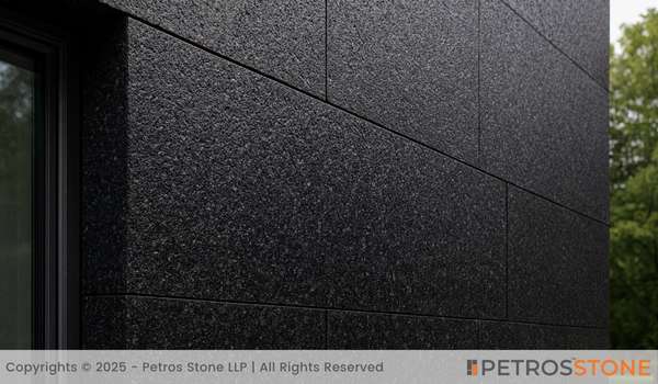 Lavender Black Lapatro Granite Wall Cladding