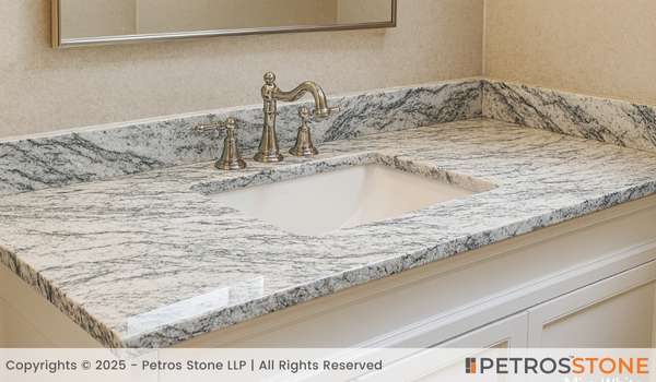 Mira White Granite Vanity Top