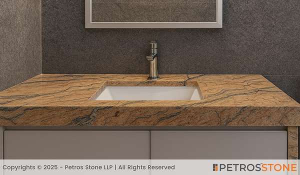 Panda Gold Granite Vanity Top