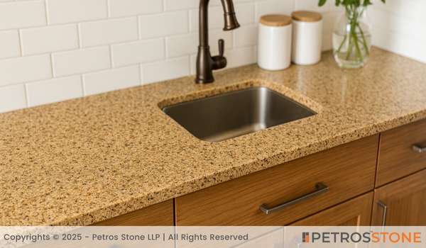 R Gold Granite Countertop