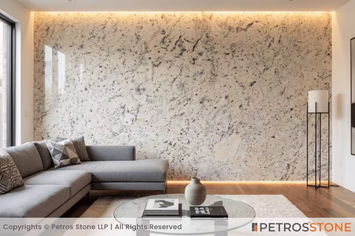 Andromeda White Granite Wall Cladding